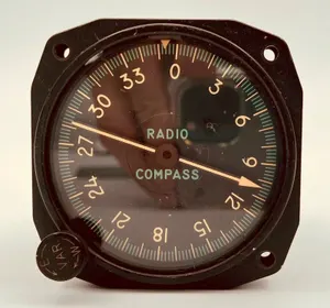 Kearfott Company Aviation Radio Compass Indicator ID-91A / ARN-6 AF33(038)-21004